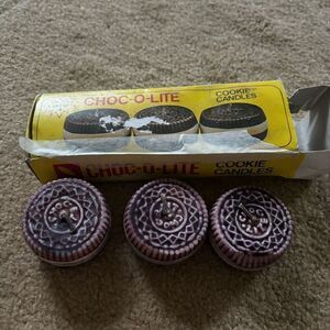 Choc-O-Lite Set Of 3 Cookie Candles
